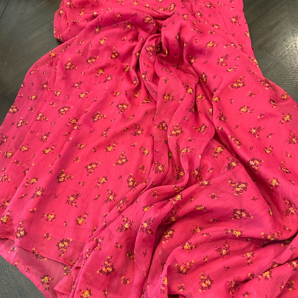 Free People Bright Fuchsia Halter Wide-Leg Jumpsuit - Picture 10 of 14